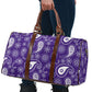 Purple Bandana Paisley Women's Travel Bag