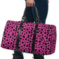 Hot Pink Leopard Women's Travel Bag