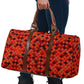 Red Animal Print Women's Travel Bag