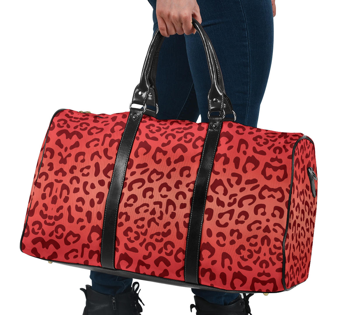 Orange Animal Women's Travel Bag