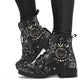 Moon Phases Abstract Women Vegan Leather Boots