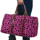 Hot Pink Leopard Women's Travel Bag