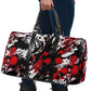 Red And Black Ink Splatter Women's Travel Bag