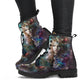 Alice in Wonderland Women's Vegan Leather Combat Boots