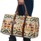 Boho Rainbow and Trippy Mushrooms Women's Travel Bag