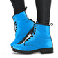 Baby Blue Sky Women's Vegan Leather Combat Boots