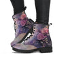 Vintage Dark Gothic Roses Women's Vegan Leather Combat Boots