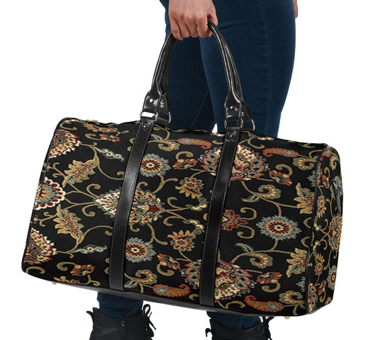 Grandma Old Black Carpet Women's Travel Bag