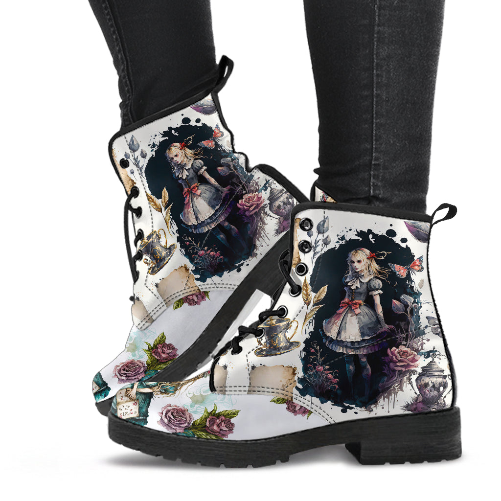 Alice in Wonderland Dark Elements Collection #6 Leather Boots