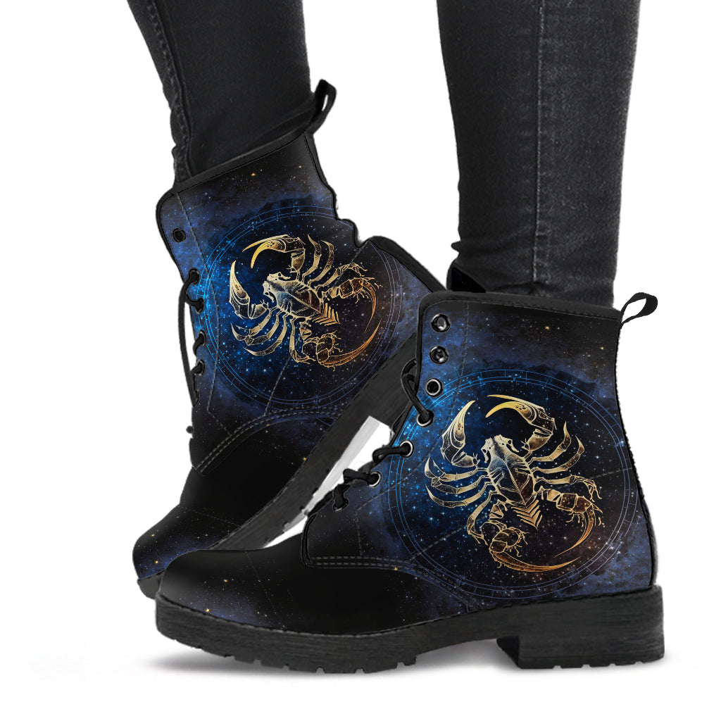 Scorpio Zodiac Women's Vegan Leather Boots