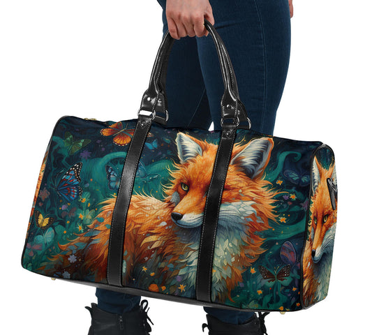 Enchanted Forest Guardian Fox Women's Travel Bag