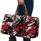 Red And Black Ink Splatter Women's Travel Bag