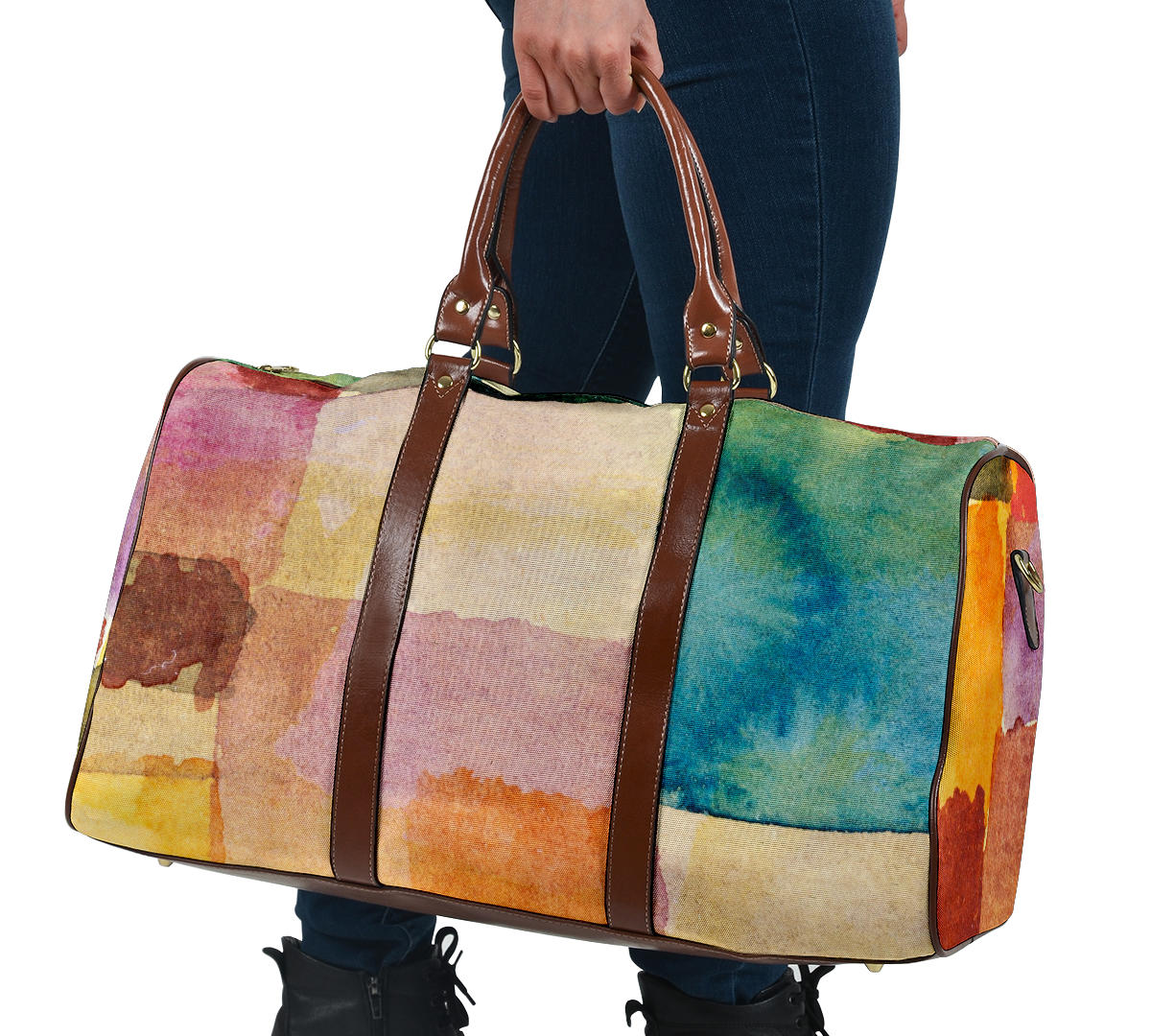 Watercolor Shapes Women's Travel Bag