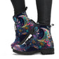 Sleepy Fantasy Garden Women's Vegan Leather Combat Boots