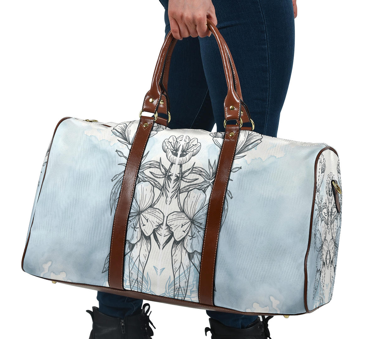 Blue Powder Pastel Women's Travel Bag