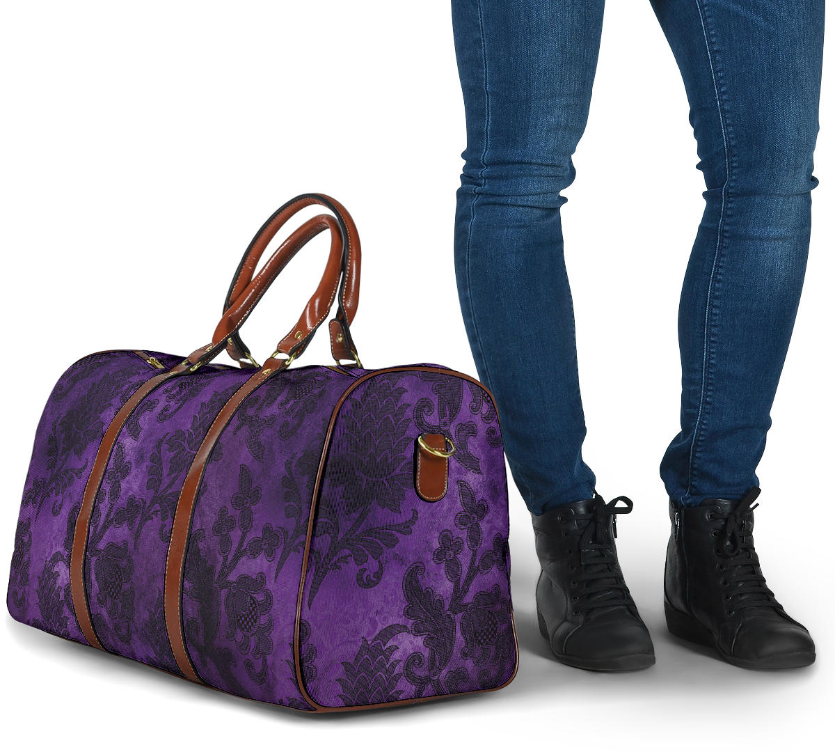 Purple Gothic Women's Travel Bag