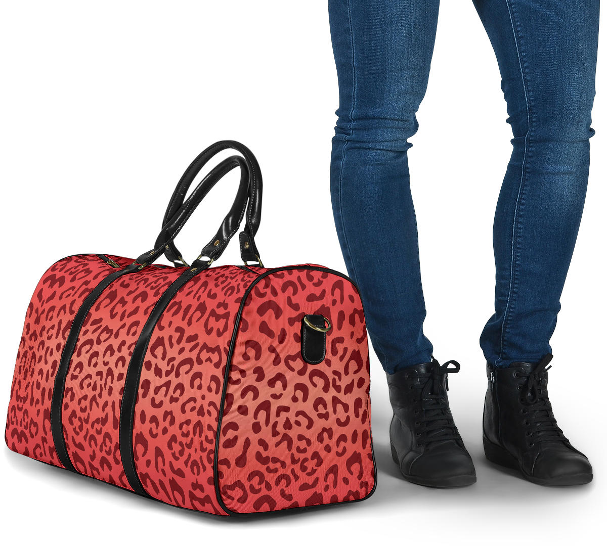 Orange Animal Women's Travel Bag