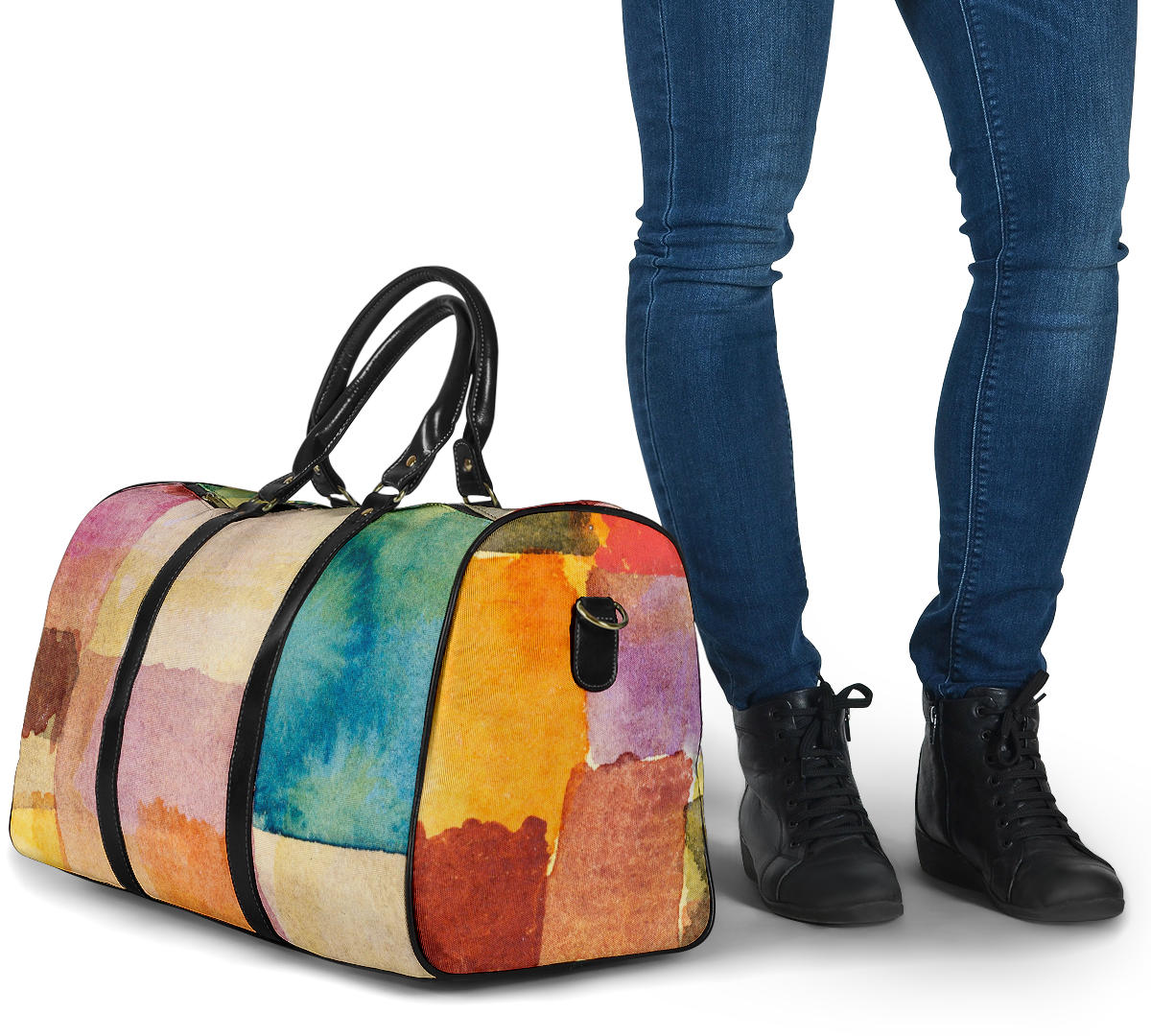 Watercolor Shapes Women's Travel Bag