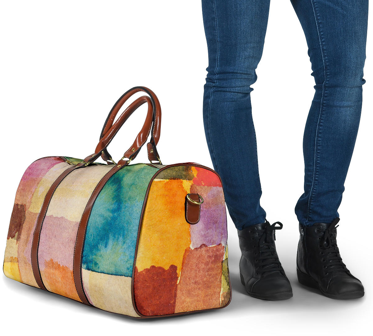 Watercolor Shapes Women's Travel Bag