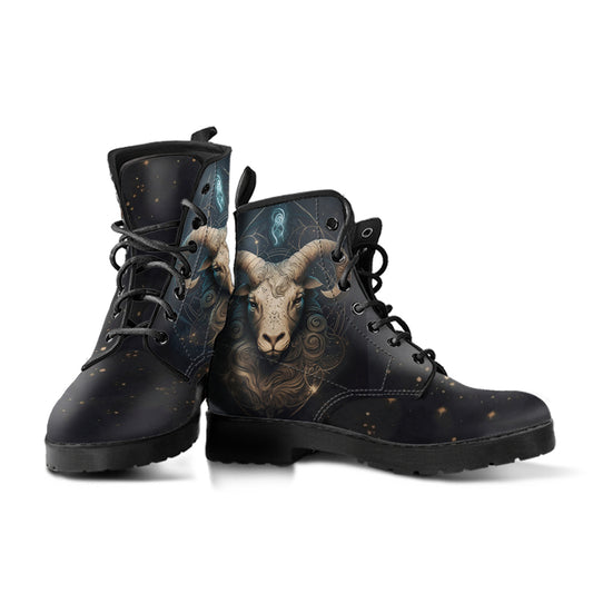 Aries the Ram Vegan Leather Boots