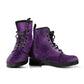 Vintage Purple Mandala Women's Vegan Leather Combat Boots