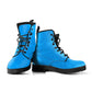 Baby Blue Sky Women's Vegan Leather Combat Boots