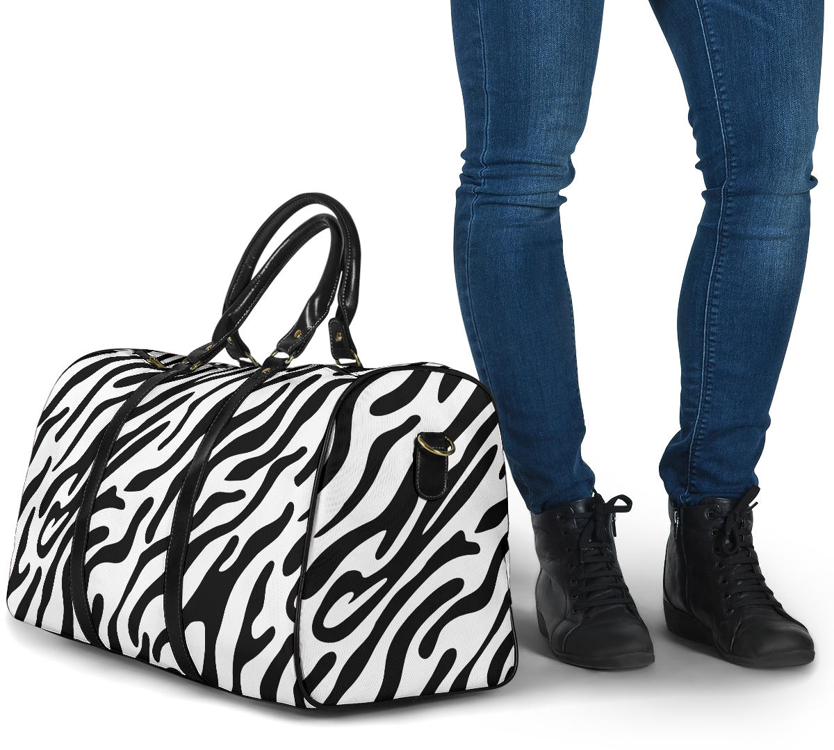 Zebra Stripe Women's Travel Bag