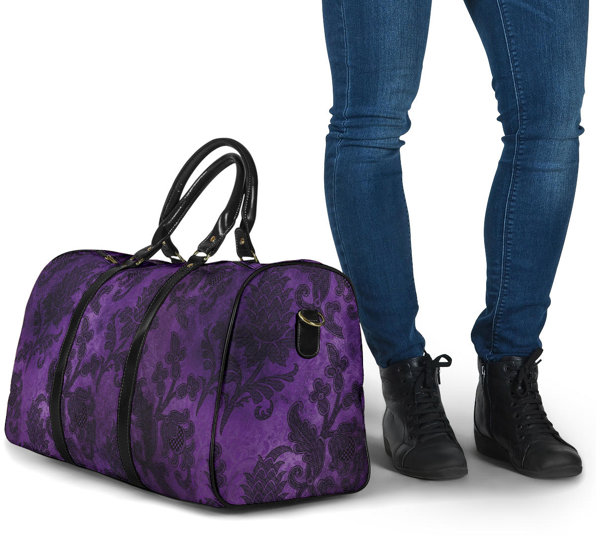 Purple Gothic Women's Travel Bag