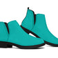 Turquoise Blue Suede Boots