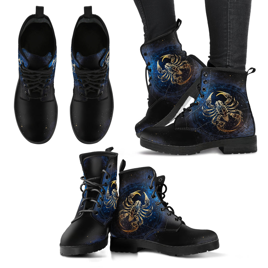 Scorpio Zodiac Women's Vegan Leather Boots