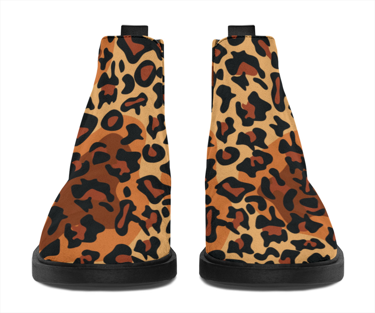 Leopard Pop Art Suede Boots