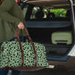 Sea Foam Green Leopard Print Women's Travel Bag