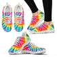 White Tie Dye Women's Athletic Sneakers Shoes