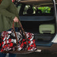 Red And Black Ink Splatter Women's Travel Bag