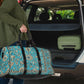 Grandma's Old Teal Blue Carpet Women's Travel Bag