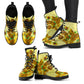 Van Gogh's Sunflowers Women's Vegan Leather Combat Boots