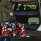 Red And Black Ink Splatter Women's Travel Bag