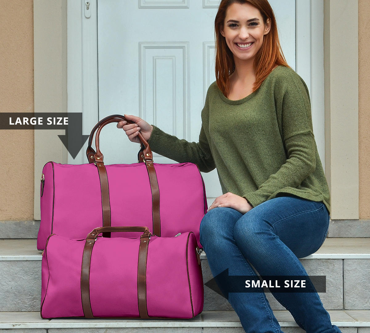 Hot Pink Women's Travel Bag