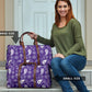 Purple Bandana Paisley Women's Travel Bag