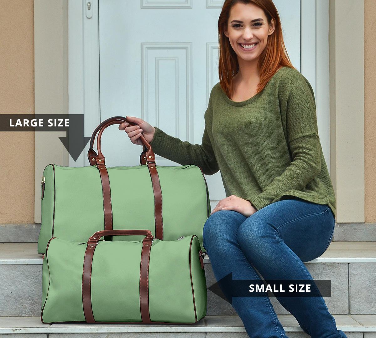 Sea Foam Green Women's Travel Bag