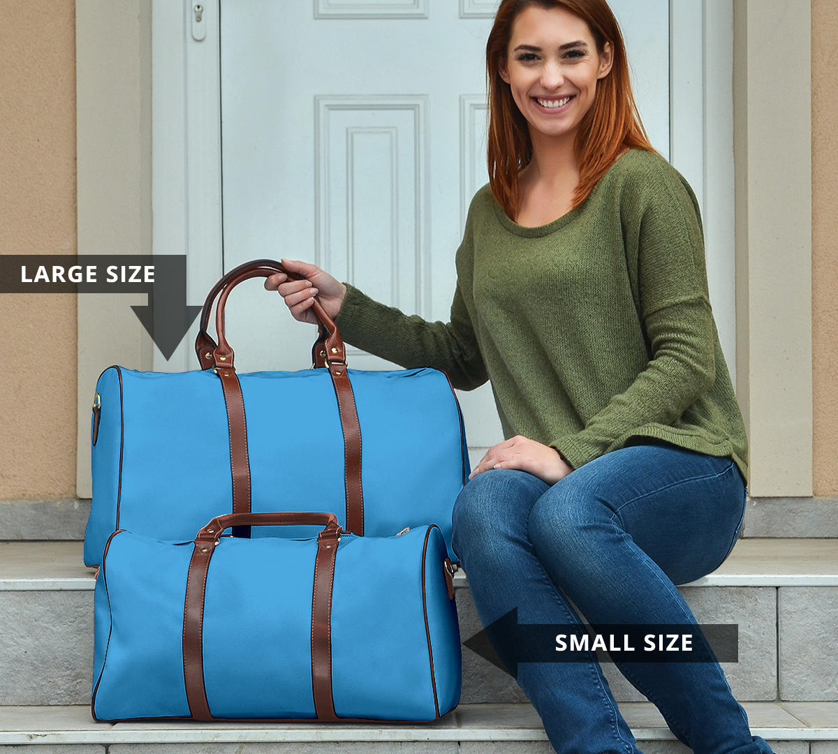 Sky Blue Women's Travel Bag