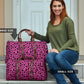 Hot Pink Leopard Women's Travel Bag