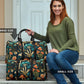 Whimsical Mushroom and Floral Art Women's Travel Bag