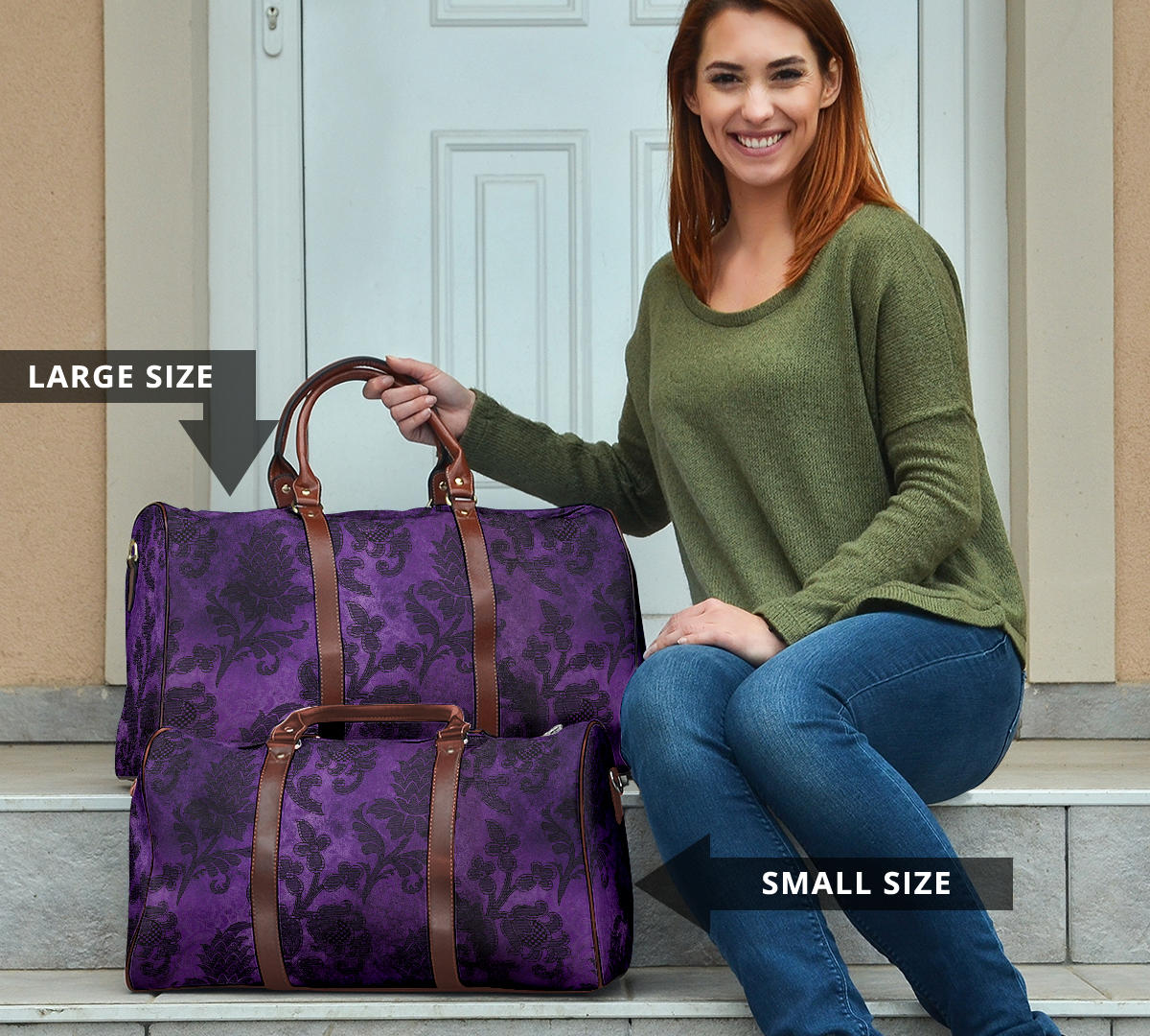 Purple Gothic Women's Travel Bag