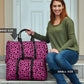 Hot Pink Leopard Women's Travel Bag