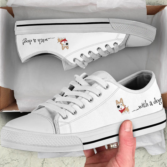 Life is Better With a Dog Low Top Sneakers - READY TO SHIP