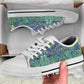 Vintage Art Vincent Van Gogh Irises Low Top Sneakers - READY TO SHIP