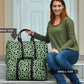 Sea Foam Green Leopard Print Women's Travel Bag