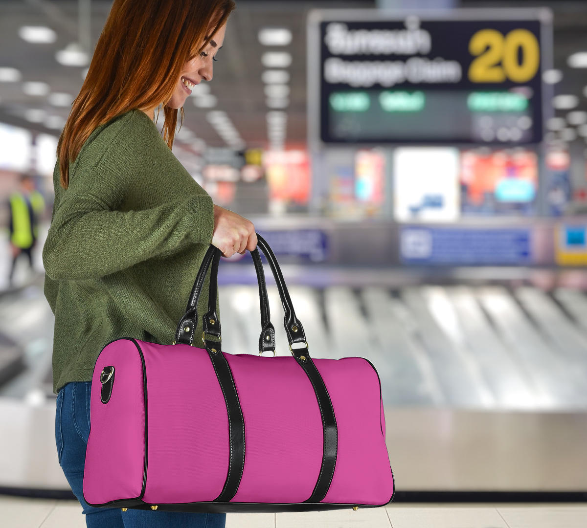 Hot Pink Women's Travel Bag