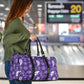 Purple Bandana Paisley Women's Travel Bag